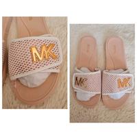 Michael Kors Pantoletten Sandalen Schuhe Gr 39 40 weiß rosa gold Baden-Württemberg - Oberkirch Vorschau