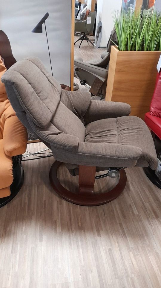 Stressless Sessel inkl. Hocker Reno S Dahlia Brown Classic Brown in Kaiserslautern