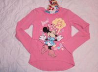 NEU Minnie Mouse langarm Shirt Gr 122/128 Bayern - Mintraching Vorschau