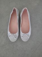 AUS 1. HAND - Unisa Mädchen Damen Ballerina Silber Gr. 37 Bayern - Neukirchen vorm Wald Vorschau