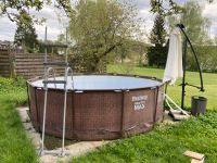 Bestway Steel Pro Max Pool mit Pumpe, Leiter, Schirm und Platten Westerwaldkreis - Steinebach an der Wied Vorschau