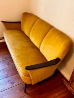 Vintage sofa, gold, echtholz armel Berlin - Neukölln Vorschau