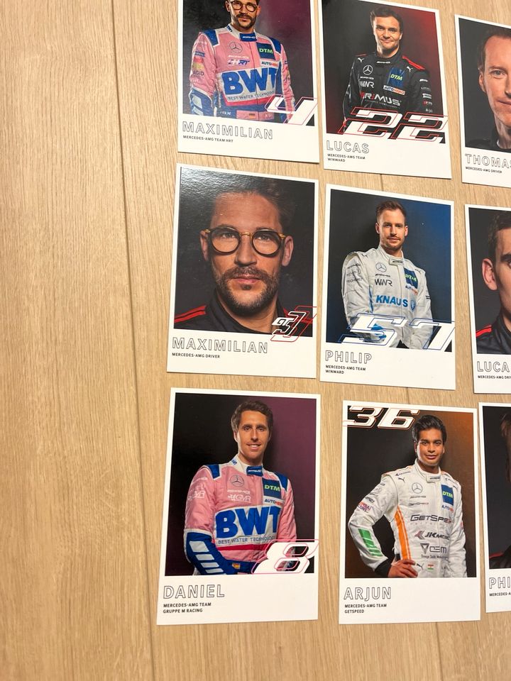 Mercedes AmG DTM Driver Autogrammkarten Fahrer in Landshut