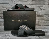 PHILIPP PLEIN LEATHER SANDALS FLAT ICONIC PLEIN / 41 / NEU / Hessen - Ober-Mörlen Vorschau