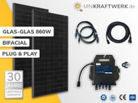 ☀️ Balkonkraftwerk Komplettsystem BIFACIAL Glas-Glas TOPCon 860W Niedersachsen - Unterlüß Vorschau