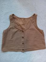 top bluse zara sommer damen gr. s 36 beige neu leinen Nordrhein-Westfalen - Gescher Vorschau