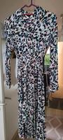 Kleid, Blusenkleid mit Bindegürtel, langarm, bunter Tierprint München - Bogenhausen Vorschau