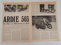 Ardie 503 Zeitungsauschnitt Ich fahre ein Motorrad von 1929 Rheinland-Pfalz - Landau in der Pfalz Vorschau