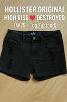 Hollister Shorts – Schwarz – High Waist – W25 / XS – Stretch Häfen - Bremerhaven Vorschau