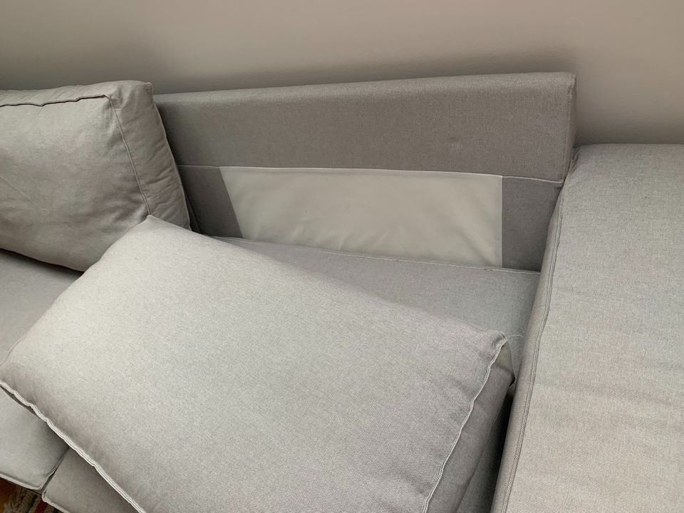 Ikea Couch Sofa 3Sitzer Kivik Orrsta hellgrau sehr guter Zustand in Saalfeld (Saale)