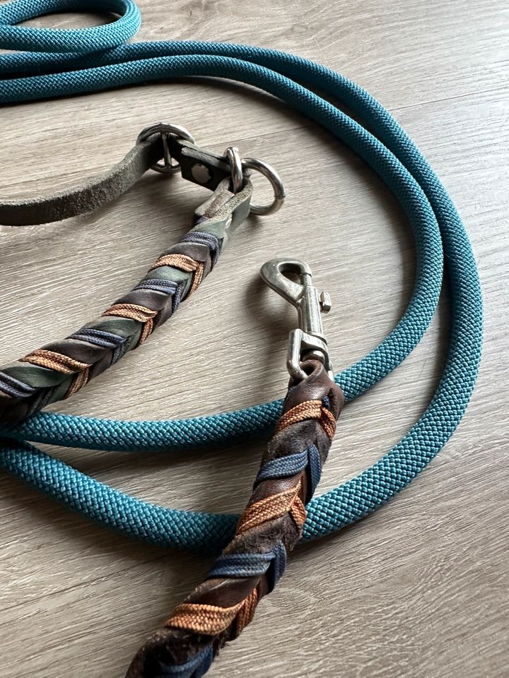Tau Fettleder Set Halsband Leine in Hanau