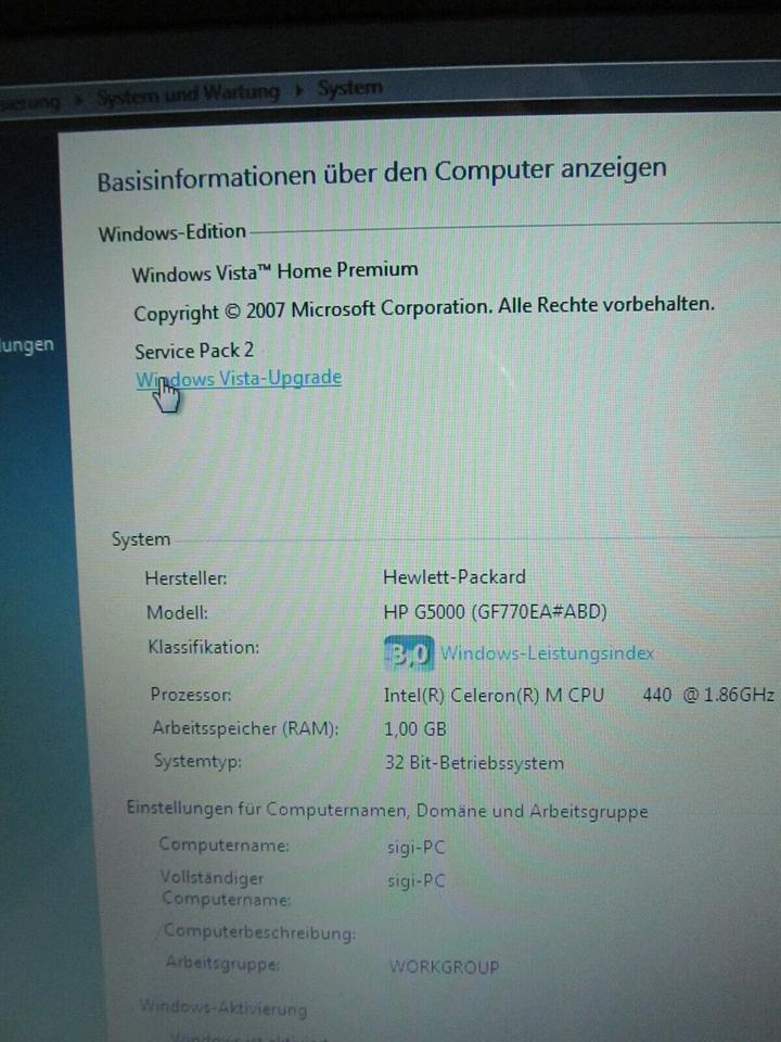 HP G5000 Intel Celeron 1,86GHz, 1GB RAM, 80GB Festplatte, Wlan in Bonn