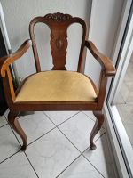 2 Antike Stühle mit Armlehnen, ca 60 Jahre alt, Schreinerarbeit Nordrhein-Westfalen - Emsdetten Vorschau