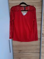 Shirt Langarmshirt rot Spitze Damen Jean Pascale M neu Bayern - Oberbergkirchen Vorschau