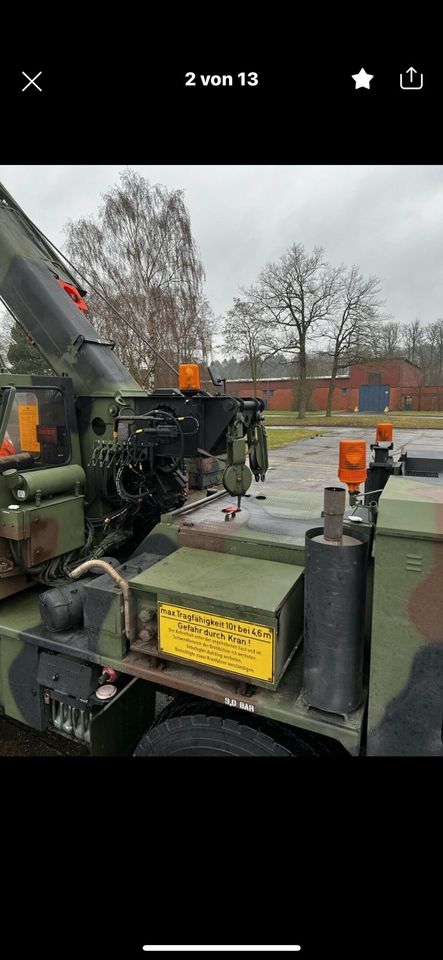 MAN KAT Bundeswehr Seilrolle Umlenkrolle Liebherr FKL FKM in Ebeleben