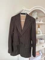 Original Vintage Sakko Obersize Blazer braun mit Streifen Düsseldorf - Wersten Vorschau