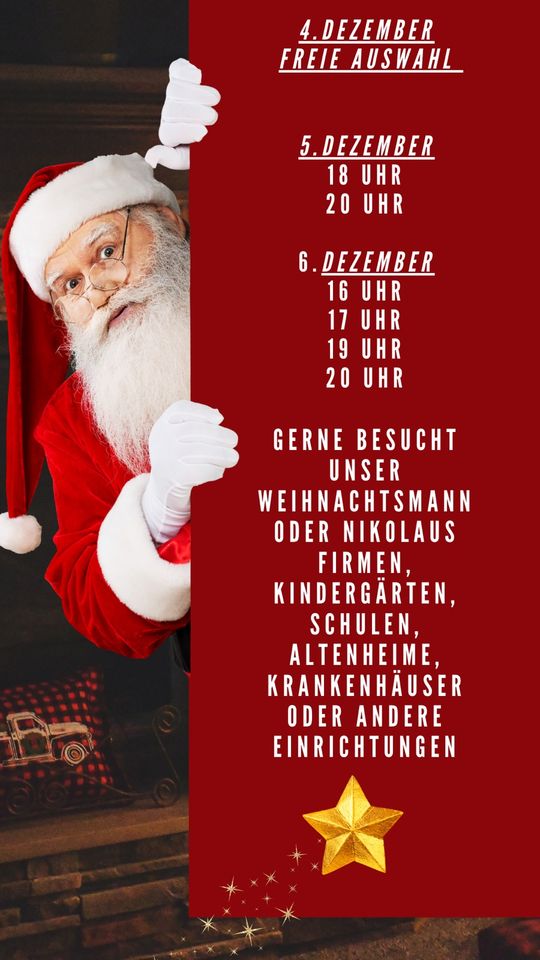Weihnachtsmann/ Nikolaus Buchen in Neunkirchen