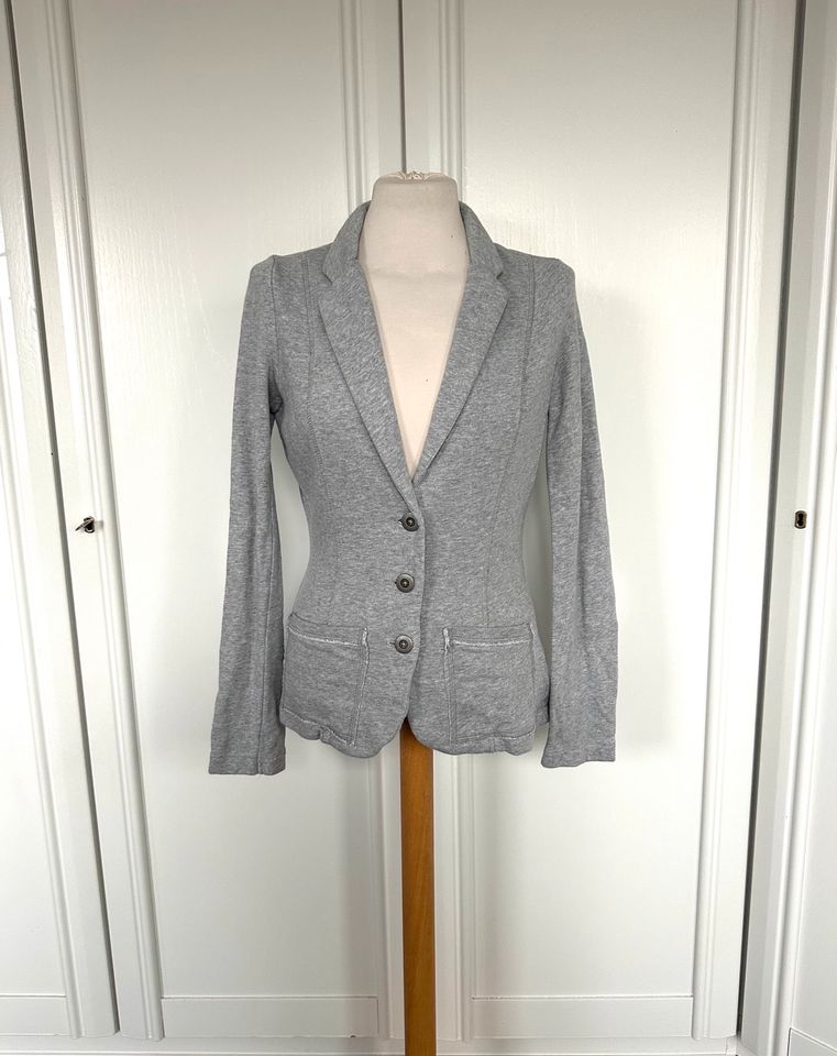 H&M Blazer Gr. S 36 Grau Chic Arbeit Sweat Lässig in Apen