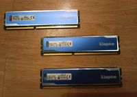 DDR3 RAM 8GB 1x4GB  2x2GB-Kit Kingston HyperX blu. PC3-10667U CL9 Niedersachsen - Braunschweig Vorschau