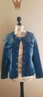 Jeansjacke Brautjacke xl 42/44 Perlen Strass Bügelbild Zabaione Nordrhein-Westfalen - Remscheid Vorschau