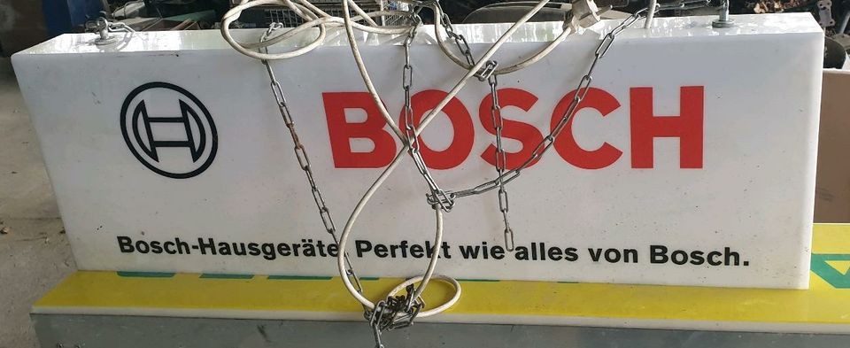 Leuchtreklame Werbeschild Bosch in Görlitz