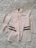 Madonna Blazer Jacke weiß creme schwarz Größe M Hessen - Bad Wildungen Vorschau