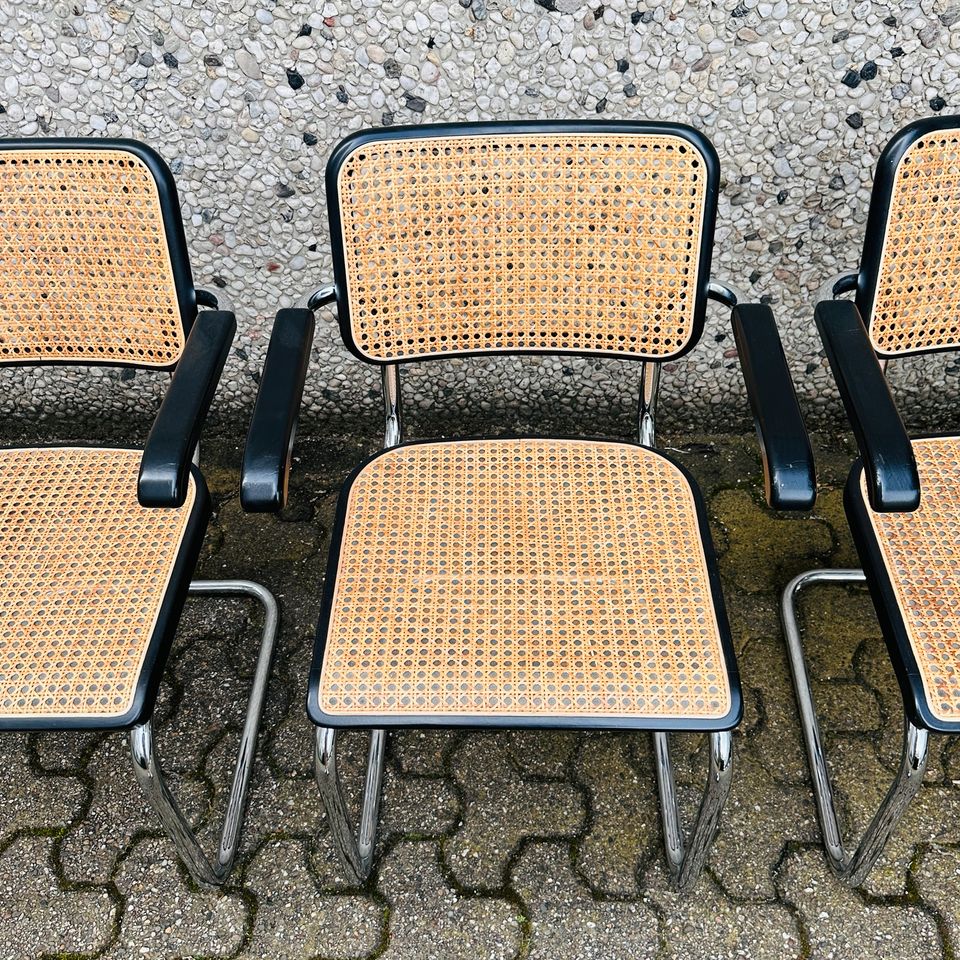 AKTUELLE VERSION! 6x Thonet Freischwinger | Inkl. 19% Mehrwertsteuer! | Marcel Breuer / Mart Stam Design | Designklassiker | S64 Stühle in Düsseldorf