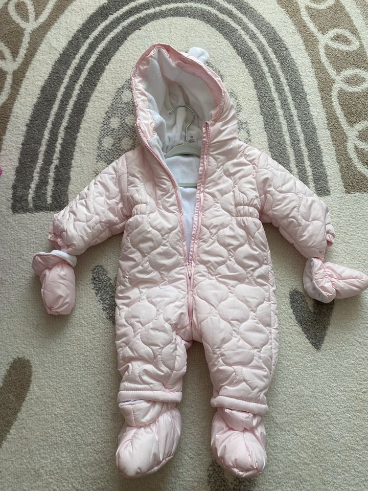 Wattierte Overall Rosa Mädchen Kleidung Baby Gr. 68 - in Aachen