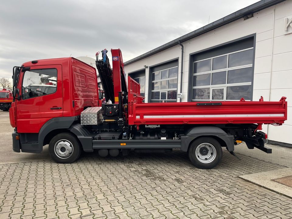 Mercedes-Benz Atego 818 KIPPER KRAN NEU| HMF810K4|FUNK|GREIF|2AHK in Griesheim