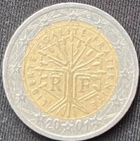 Fehldruck Frankreich 2 Euro Münze 2001 liberte egalite fraternite Nordrhein-Westfalen - Niederkassel Vorschau