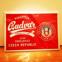 Budweiser Budvar Werbung Metall neu Emaille 30 x 21 neu OVP Kult Hamburg-Nord - Hamburg Winterhude Vorschau