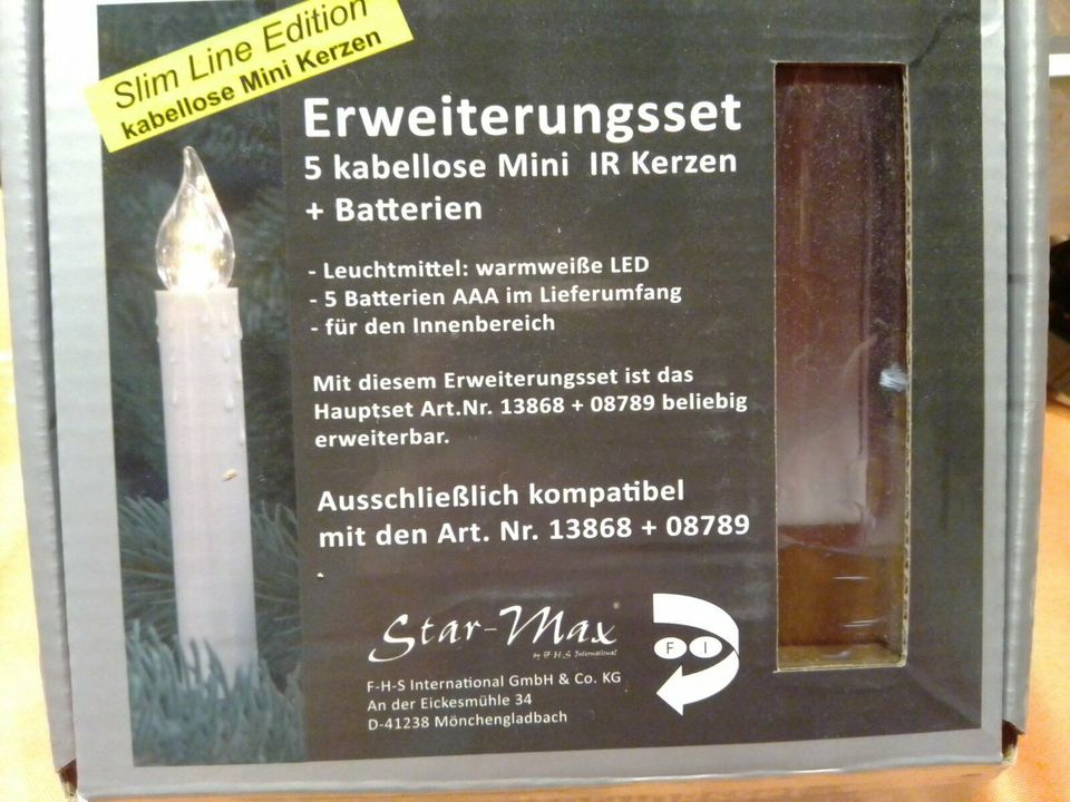 Weihnachtsbaumbeleuchtung 20 kabellose LED Kerzen in Kirn