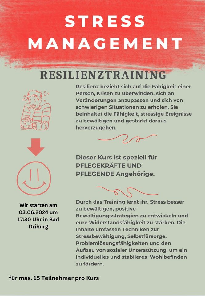 Resilienztraining für pflegende Angehörige, Bad Driburg, montags in Bad Driburg