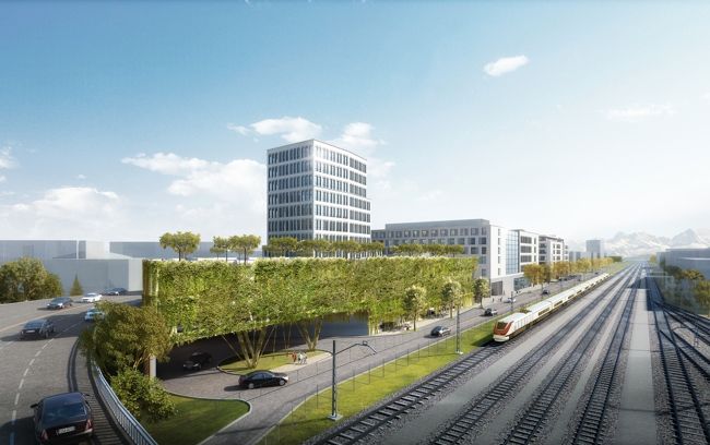 Lokhöfe: im 10-stöckigen Business Tower entstehen einzigartige Neubau-Büros am Rosenheimer Hbf! in Rosenheim