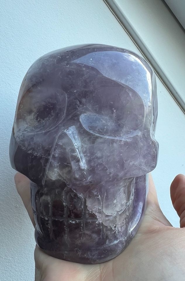 Amethyst Skully Kristallschädel Brasilien Edelstein in Ahrensburg