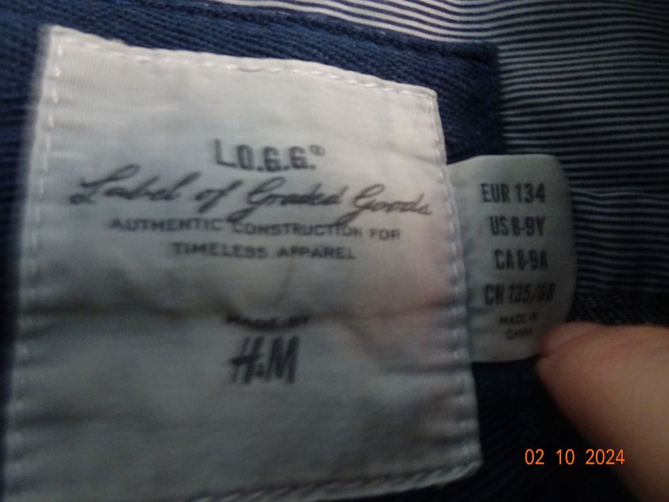 H&M Jeans Bolero Jacke Gr.134 in Nordenholz