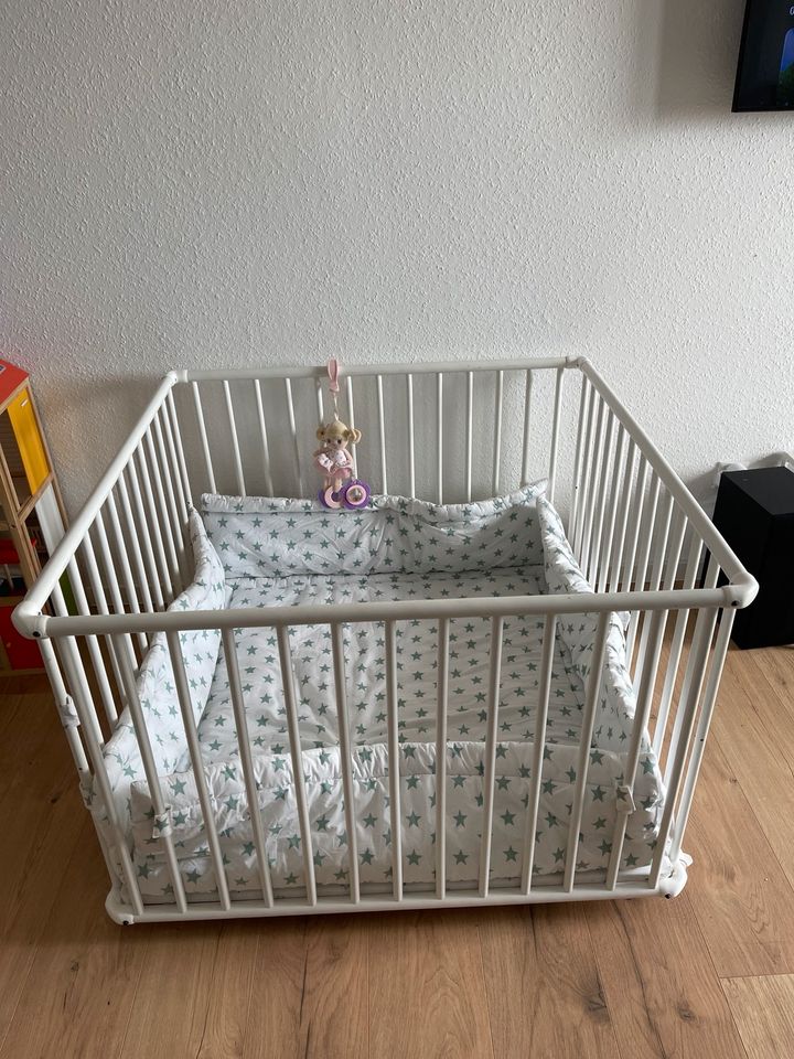 Laufgitterbett Laufstall Baby Bett 1x1m in Kaiserslautern