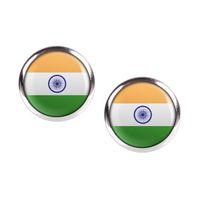 Mylery Ohrstecker Paar mit Motiv Indien India Neu-Delhi Flagge si Hessen - Trendelburg Vorschau