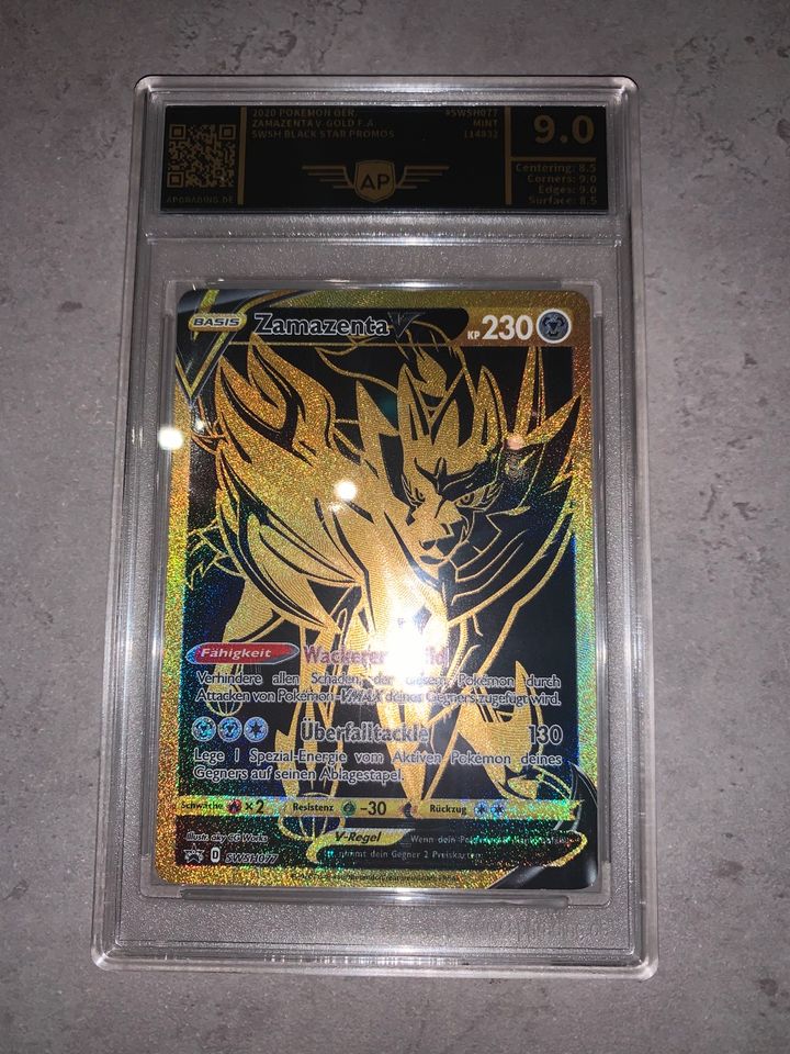 Zamazenta V Gold TTB Promo AP 9,0 DE Pokemon/Pokémon in Oberleichtersbach