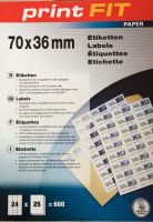 Etiketten mit Permanentkleber, 70x36 mm, neu Nordrhein-Westfalen - Solingen Vorschau