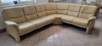 Echt Leder/ Eck- Couch /in Beige zu verkaufen ! Baden-Württemberg - Plankstadt Vorschau