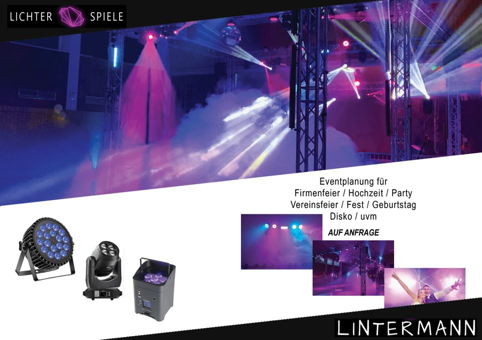 20x 60W Moving Head SET / 8x Farben & Gobo / MIETEN in Idar-Oberstein