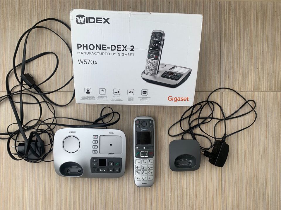 WIDEX PHONE DEX 2 - Gigaset W570A Hörgeräte mit AB in Bad Soden am Taunus