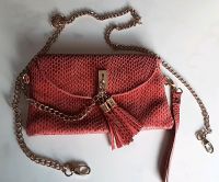 Luxus Tasche made in Italy  Lachsfarbe Leder NP 179€ Brandenburg - Nexdorf Vorschau