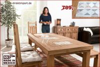 MEXICO Esstisch Tisch, Holz: Pinie massiv Marmor Mosaik, Möbel Dortmund - Hörde Vorschau