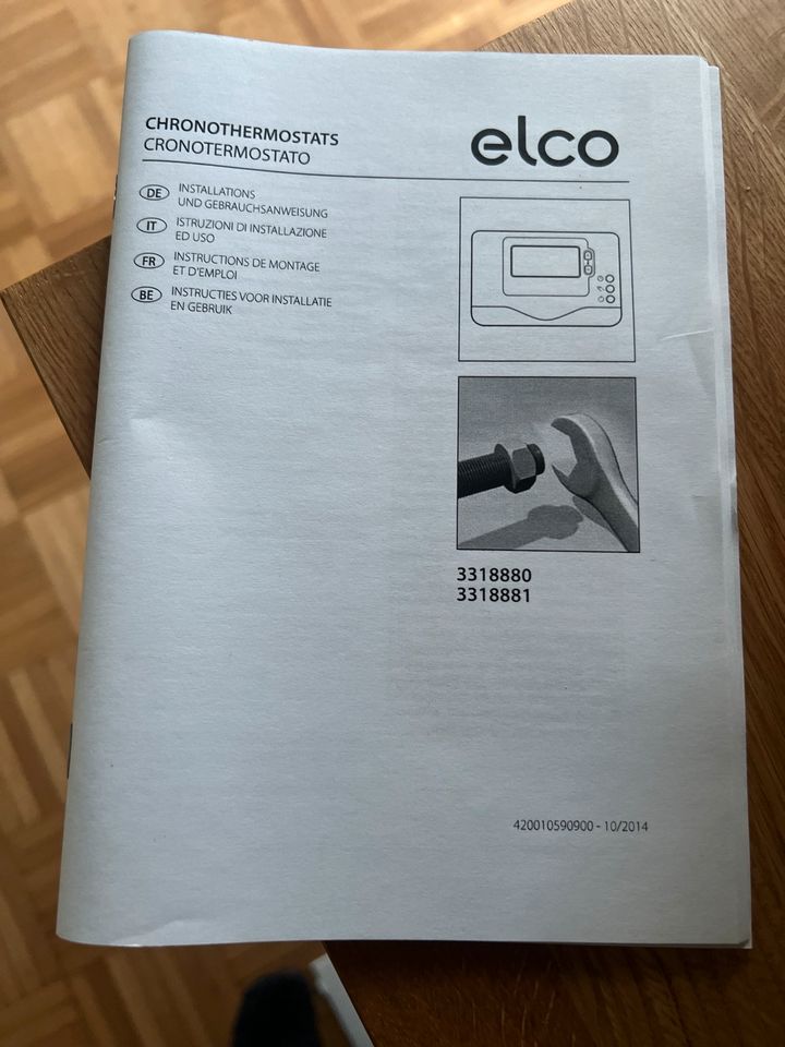 Elco Raumthermostat 3318880 mit Funkempfänger in Oberhausen