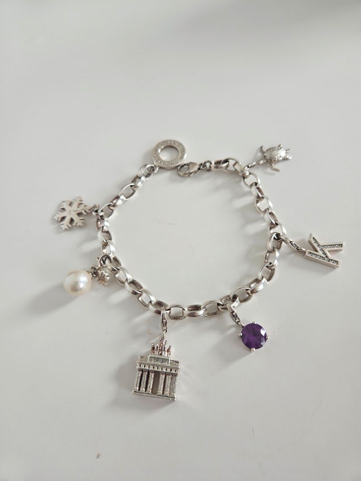 Thomas Sabo Bettelarmband,6 Charms 925 SilberBrandenburger Tor in Gifhorn