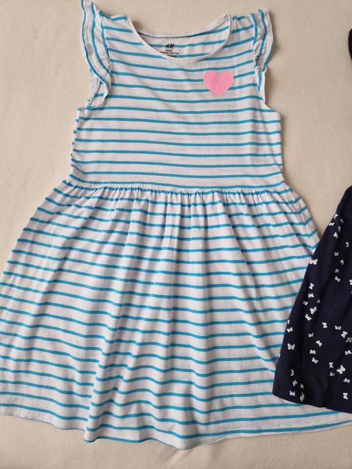 H&M Set 2 Sommerkleider Jerseykleider Biobaumwolle Gr. 134/140 in Centrum