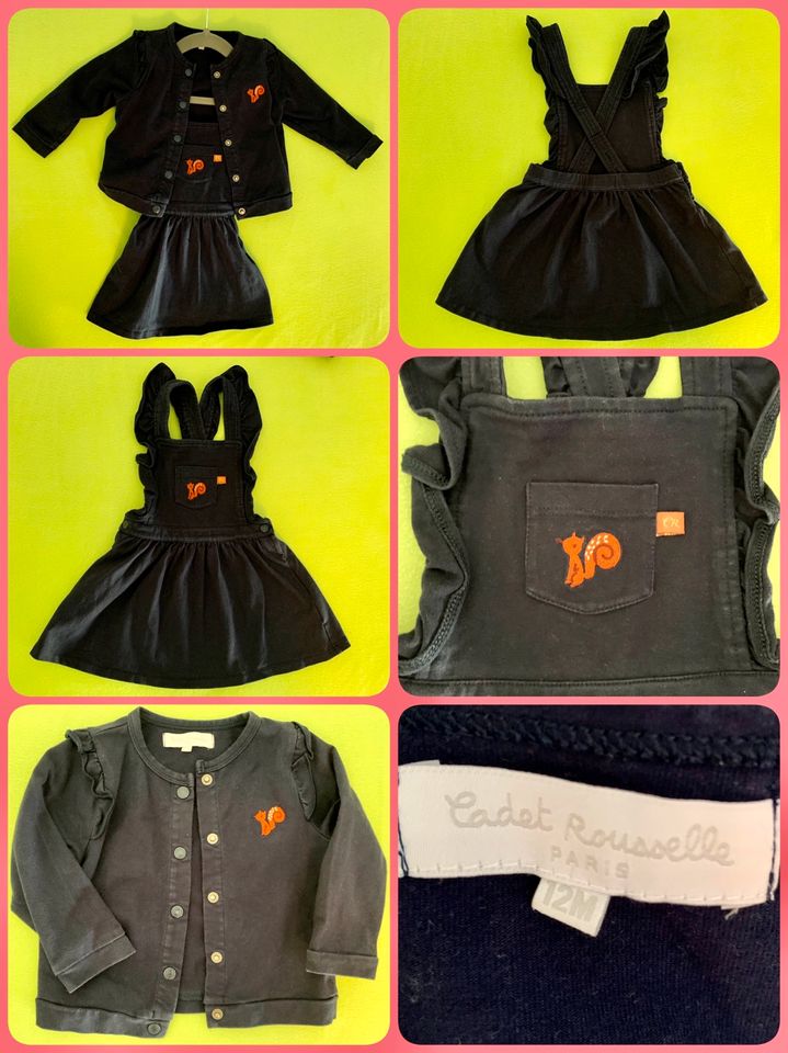 Baby Kleid - Trägerkleid&Jäckchen Gr. 74 / Cadet Rousselle Paris in Altdorf