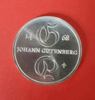 10 DDR Mark Silber Münze Johann Gutenberg von 1968 Nordrhein-Westfalen - Wermelskirchen Vorschau